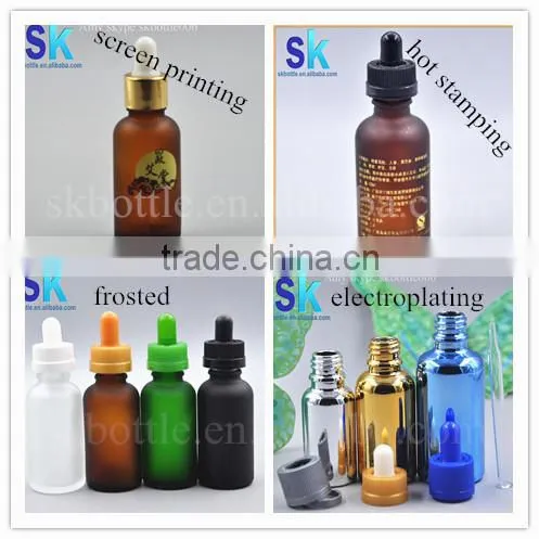 essential oil /e liquid glass bottles glass dropper bottle 30ml amber in the tubes