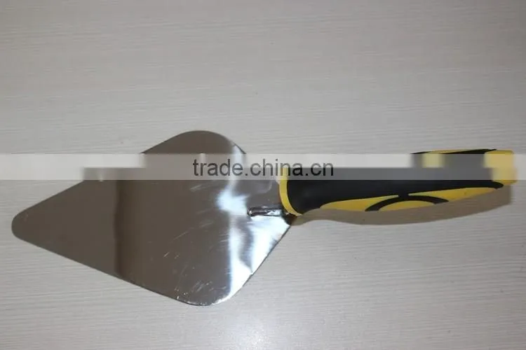 Bricklaying trowel with stainless steel blade / double color handle tools