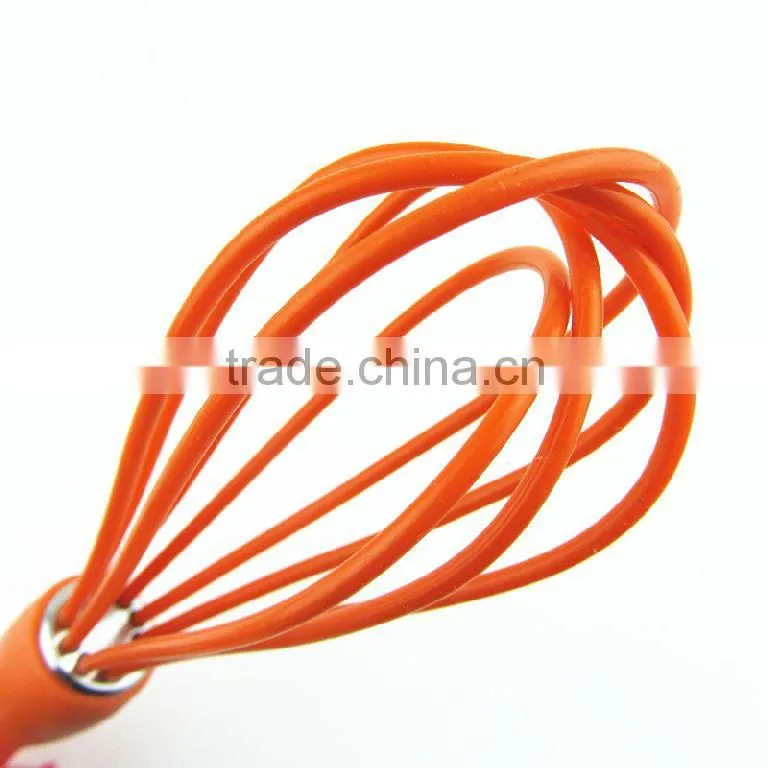 Colorful non stick silicone rubber whisk