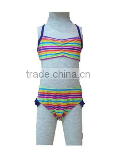 girls lovely print lycra one piece swimsuit