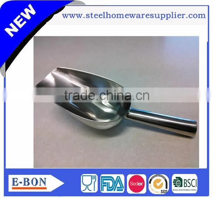Hot sale stainless steel ice scoop for advanced restaurant