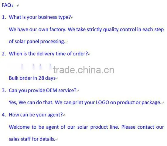 high quality PV portable solar panels for security