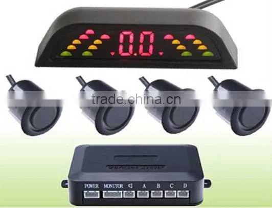 PS1009 New LED Parking Sensor with 4pcs Waterproof Connector Sensors