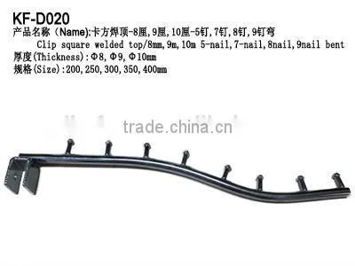Bilateral oblique display cloth hook with beads/garment store equipment