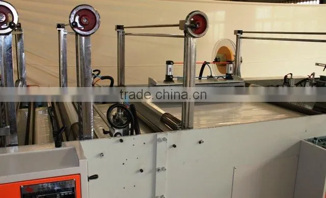 Fully automatic draw tape garbage bag making & folding machine