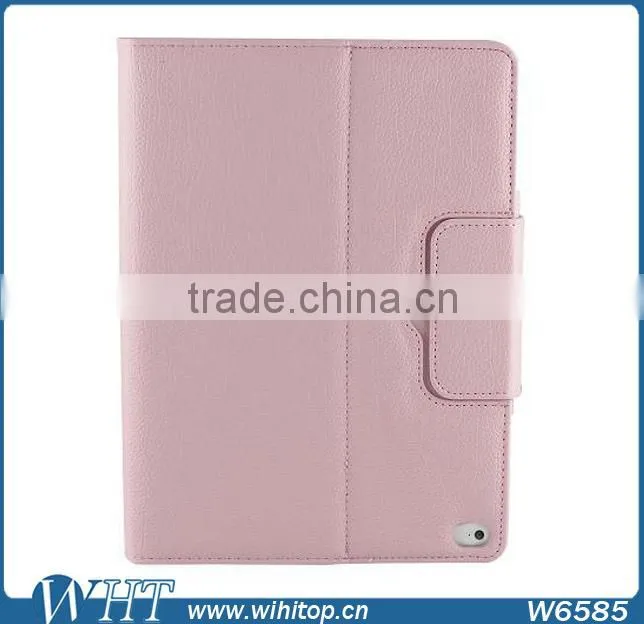 Litchi Pattern PU Leather Flip Stand Case Silicon Keyboard Cover for iPad Air 2