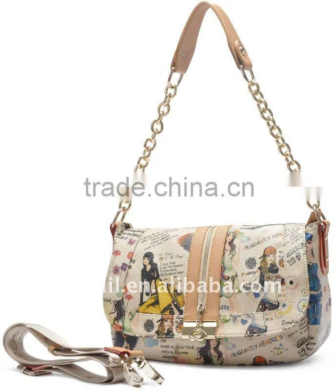2012 The lowest price for the stock newest lady PVC handbags