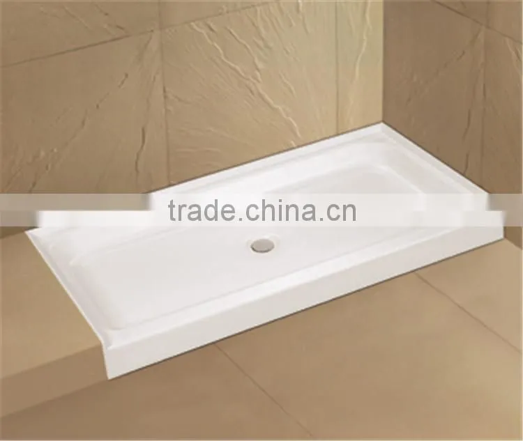 shower basin,fiberglass tray,rectangle shower base