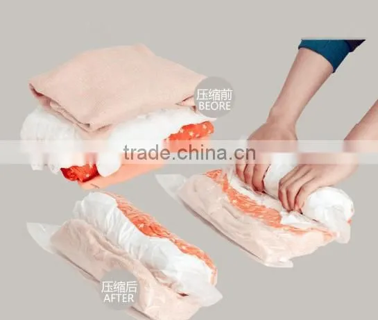 hand rolling compression caky vacuum travel bag