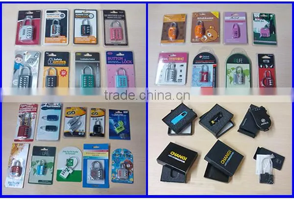 2016 factory direct wholesale price zinc alloy luggage cable combination lock