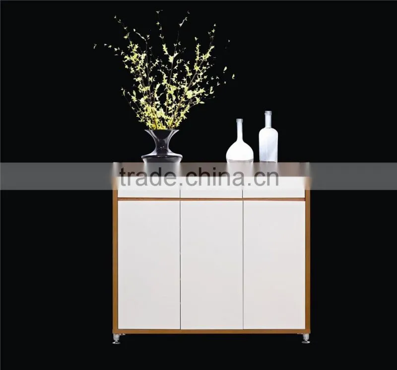 Wooden mordern white high glossy shining shoe cabinet/shoe rack