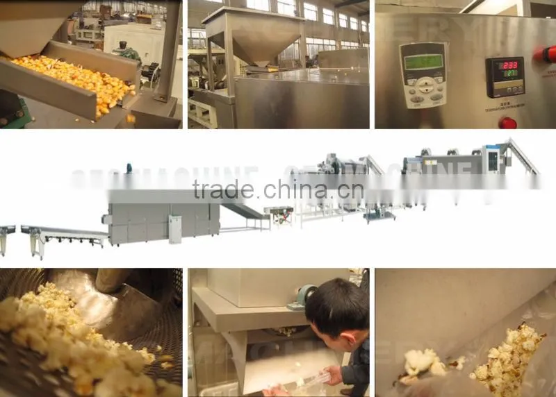 fully automatic plant using spherical popcorn machine