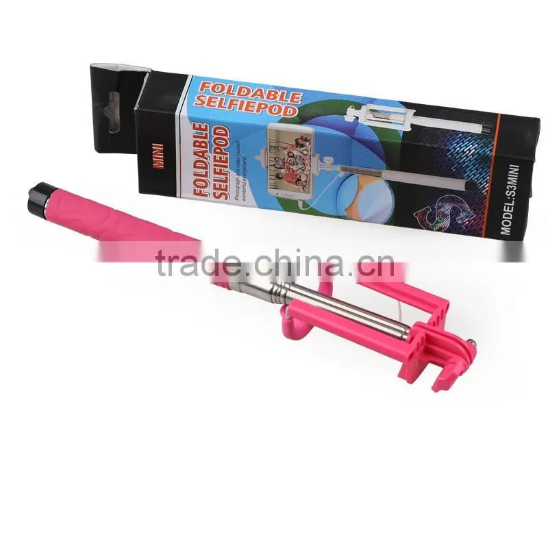 Hot Sell Foldable Extendable Camera Tripod Monopod Selfie stick easy to control