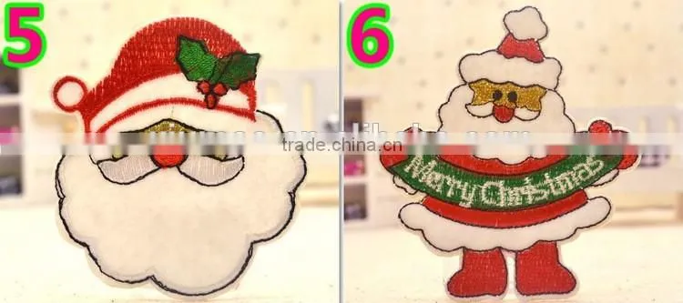 Special Custom sew on iron on patch applique christmas embroidery pattern