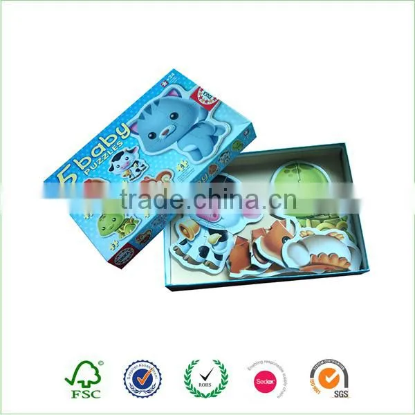 Large piece animals jigsaw puzzle maker for baby