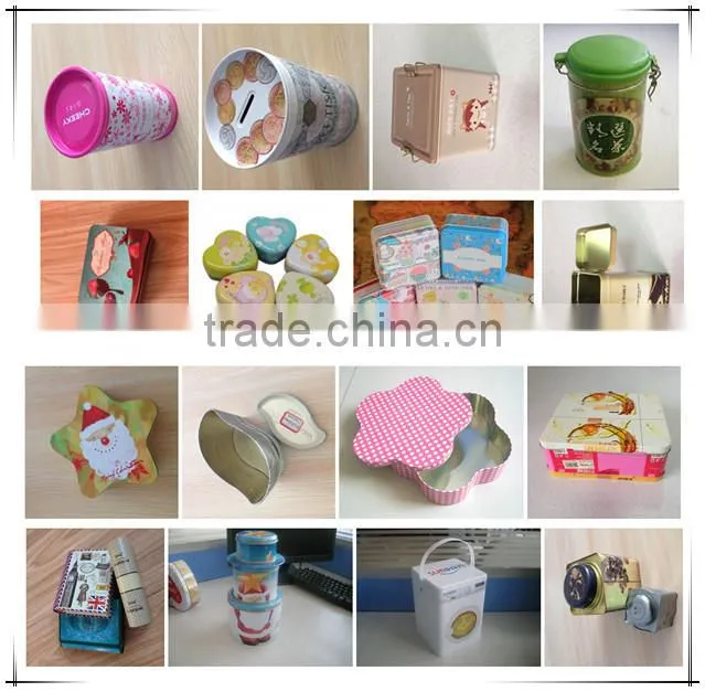 Decorative Tin Boxes With Lids tin box manufacturer Handle tin boxes