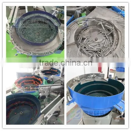 High Grade Fully Automatic 4 Vibration Tray Counting&Packaging machine For Mixing Pack