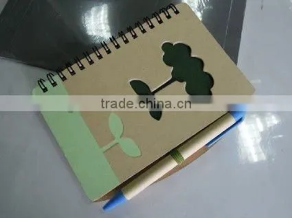 Recycled with a ballpen colorful composition cheap notebook
