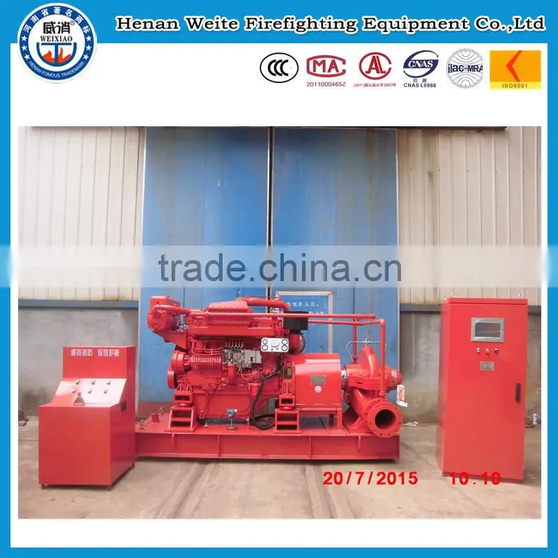 Fire fighting diesel driven fire pump Fire safety in weite