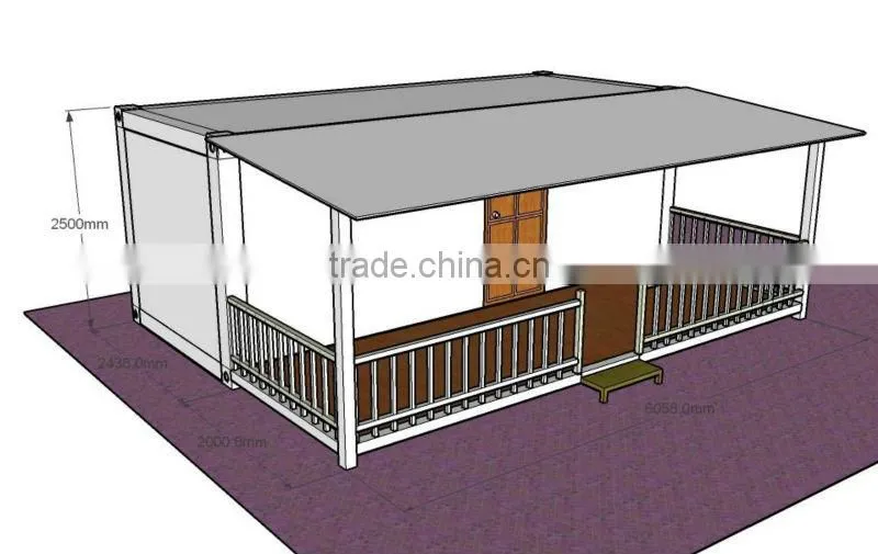 ISO&B.V. certificate new prefabricated small villa