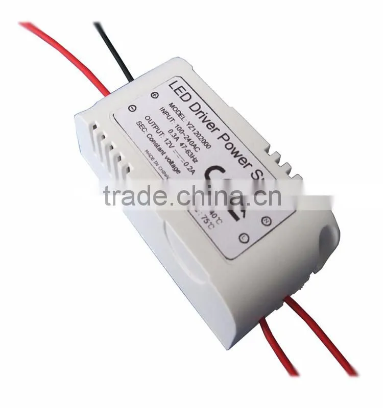 2.4W 12V Dali LED Light Buld Driver 200mh Constant Voltage Power Supply Switch Air Cooling AC Adapter