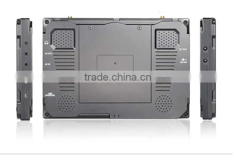 8 inch small fpv screen 32ch 5.8g wireless video and DC output portable built in battery dji f450