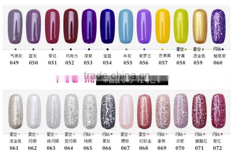 2016 new fashion 132 colors 8ml UV LED Soak Off nail art UV gel polish