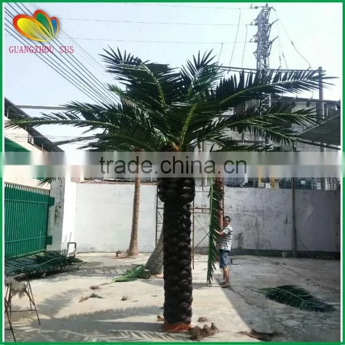 5m fiberglass trunk artificial date palm tree cheap price artificial palm tree