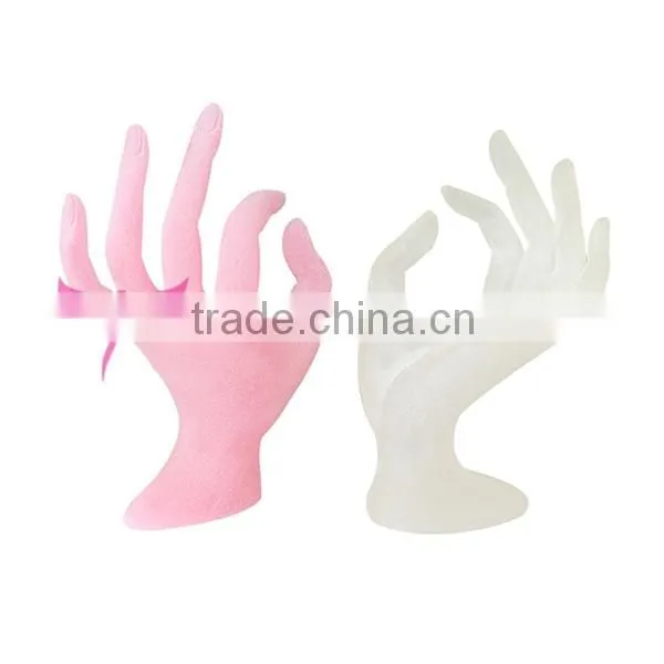 Two Colors OK shape nail training hand,glass nail practice hand