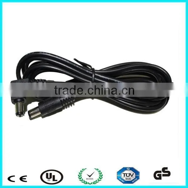 1.35mm right angle 90 to straight dc wire power cable