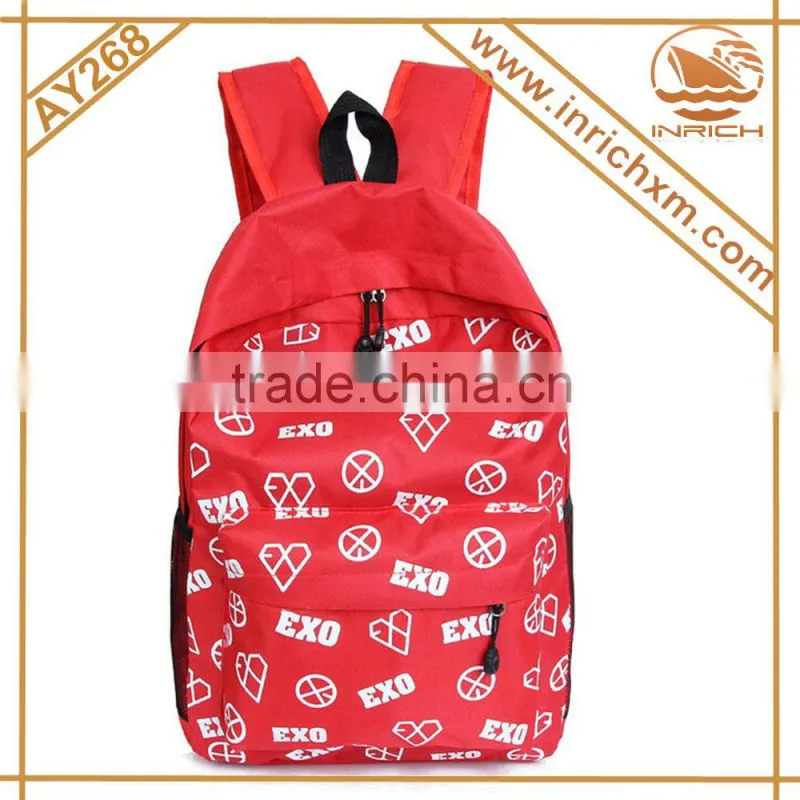 Low MOQ Korean Style Fashion School Backpack Wholesale