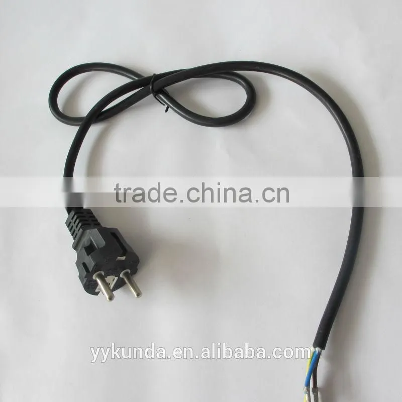 VDE approved 3 pin european power cords