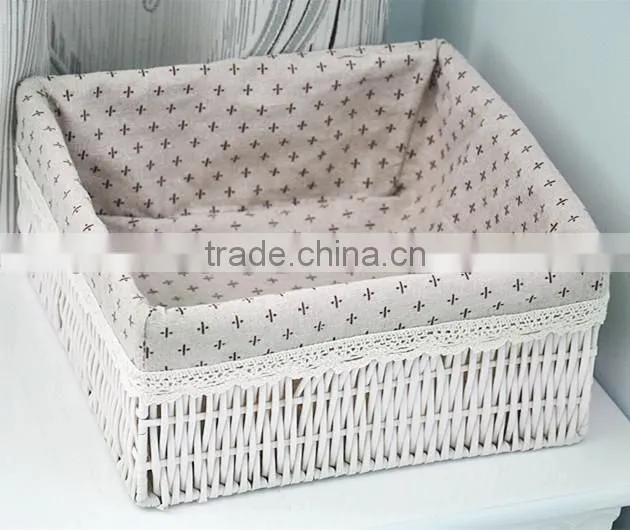 Beautiful cheap and useful PVC woven storage baskets with different colors