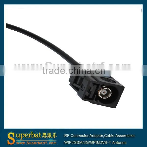 Pigtail cable Fakra female A Straight to TV female RG174 extension cord