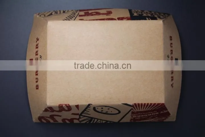 Hot cuatom printed biodegradable take away food pail