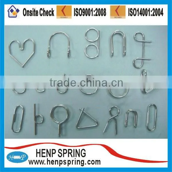 hot wire forming parts retaining spring clips