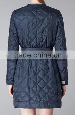 100% polyester womens quilted padded jacket for winter season
