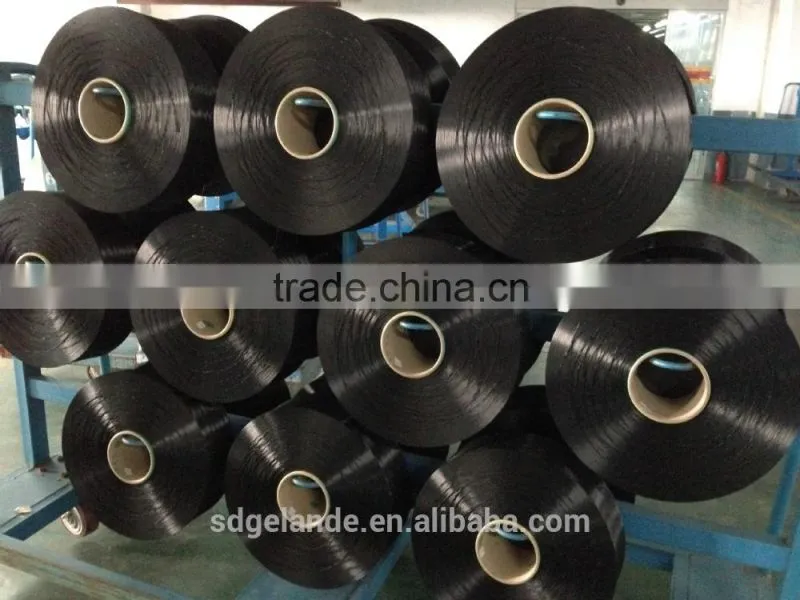 dope dyed polyester filament yarn black poy