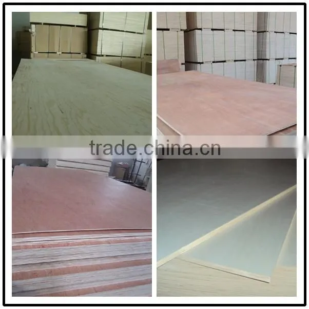 wood grain color melamine paper coated plywood for decorate
