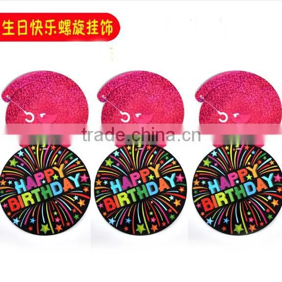 Coloured Music Notes Hanging Swirl Ceiling Dangling Danglers Decorations