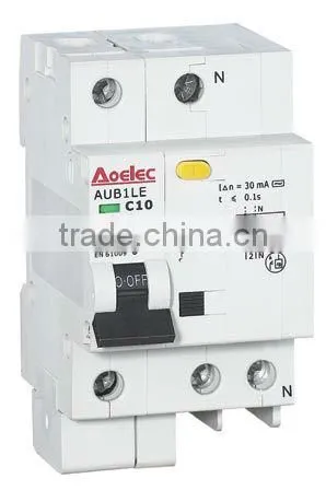 AUB1LE Modular Electronic combined RCD and MCB Device/RCBO