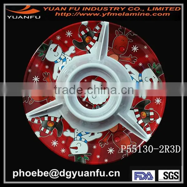 CE / EU,CIQ,FDA,SGS Certification and Plastic,melamine divided tray