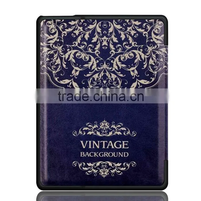Fantasy printing smart wake sleep cover flip case for Amazon New Kindle Oasis