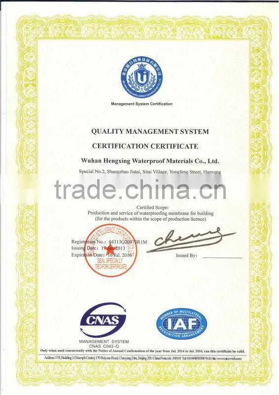 5mm APP roofing asphalt watrproof membrane