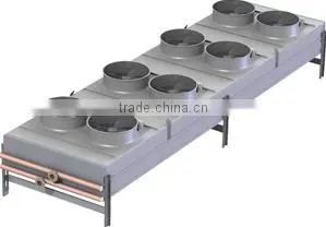 China finned tube water to air heat exchanger with fan