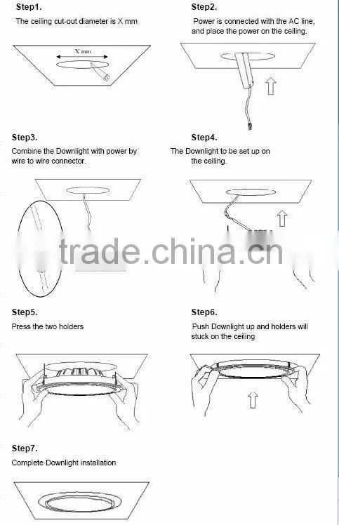 SMD 3528 led ceiling downlight 12w