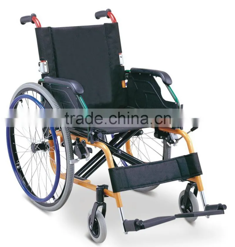 folding aluminum transport wheelchair