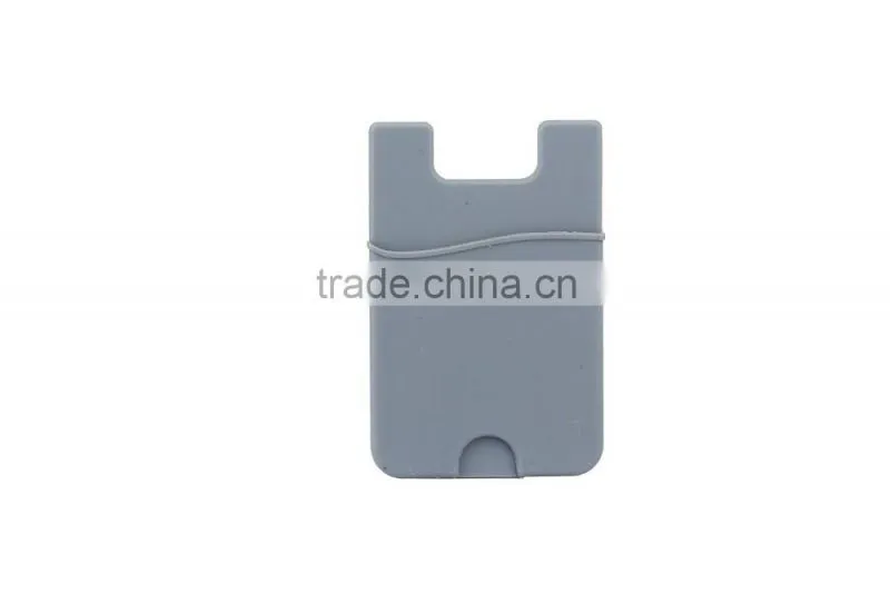 universal silicon card pouch for mobile phones