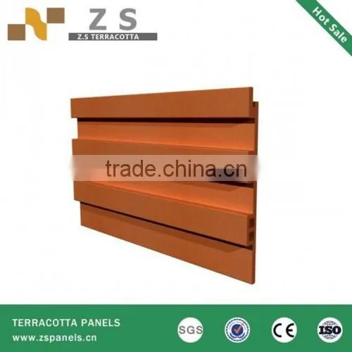 Light weight terracotta panel with hollow structure Terracotta natural clay wall panel for exteiror and interior decoration