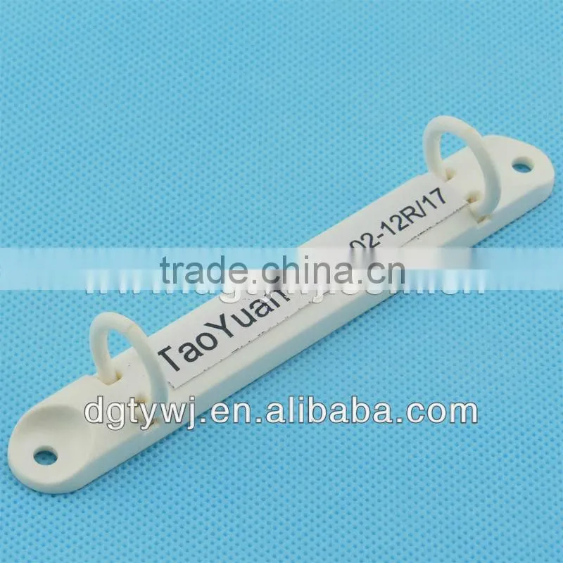 plastic binder clip for ring binder files, plastic hole folder